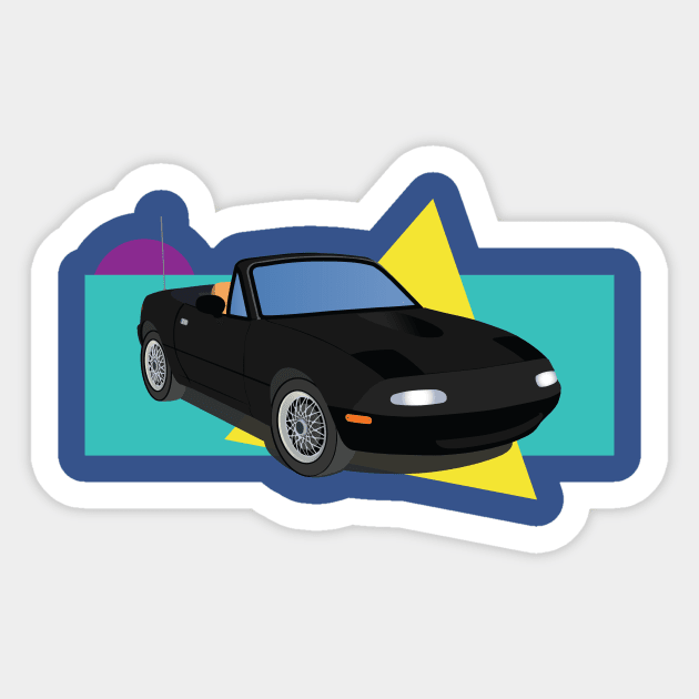 90s Vibe Miata Sticker by Al the Owl